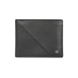 United Colors of Benetton Dragley Black Striped Leather RFID Protected Bi-Fold Wallet-picture-33