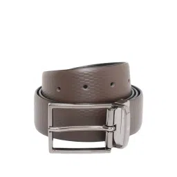 United Colors of Benetton Filip Brown & Black Leather Reversible Belt for Men-picture-45