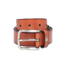United Colors of Benetton Franeker Tan Leather Waist Belt for Men-picture-23