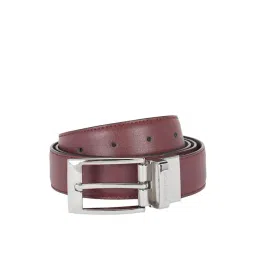 United Colors of Benetton Fredrico Wine & Brown Leather Reversible Belt for Men-picture-38