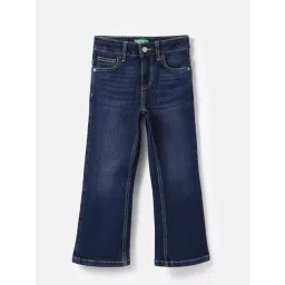 United Colors Of Benetton Girls Blue Regular Fit Jeans-picture-16