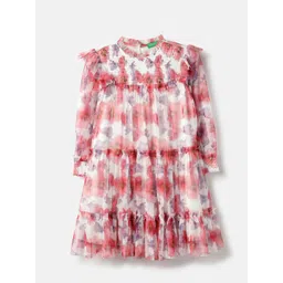 United Colors of Benetton Girls Floral Printed A-Line Dress-picture-40