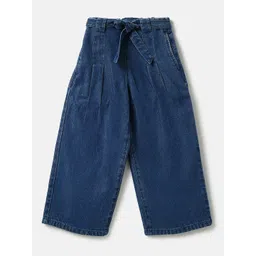 United Colors of Benetton Girls Loose Fit Pleated Culottes Trousers-picture-53