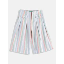 United Colors of Benetton Girls Multi Stripes Pure Cotton Trousers-picture-51