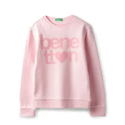 United Colors of Benetton Girls Pink Printed Sweatshirt-picture-35