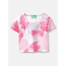 United Colors of Benetton Girls Printed Pockets T-shirt-picture-23