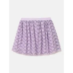 United Colors of Benetton Girls Printed Pure Cotton Flared Skirt-picture-57