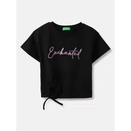 United Colors of Benetton Girls Pure Cotton Applique T-shirt-picture-21
