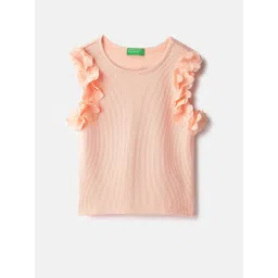 United Colors of Benetton Girls Pure Cotton Ribbed Sleeveless Top-picture-18