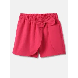 United Colors of Benetton Girls Red Pure Cotton Skorts-picture-33
