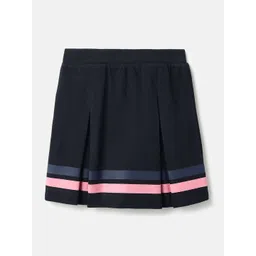 United Colors of Benetton Girls Striped Pure Cotton Flared Mini Skirt-picture-41
