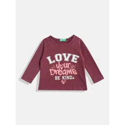 United Colors of Benetton Girls Typography Printed T-shirt-picture-26