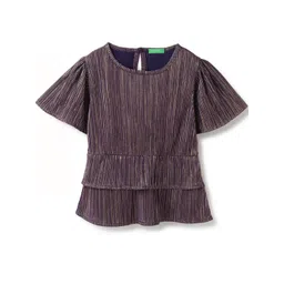 United Colors of Benetton Girls Vertical Striped Round Neck Top-picture-29