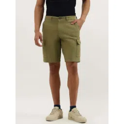 United Colors Of Benetton Green Comfort Fit Cargo Shorts-picture-39