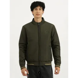 United Colors of Benetton Green Regular Fit High Neck Solid Reversible Jacket-picture-33