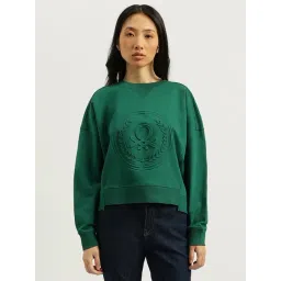 United Colors Of Benetton Green Regular Fit Printed Sweatshirt-picture-13
