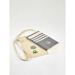 United Colors of Benetton Grey Boutique Bamboo Hammam Bath Towel-picture-13