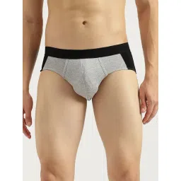 United Colors of Benetton Grey Regular Fit Colour Block Briefs-picture-34