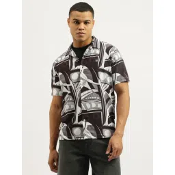 United Colors Of Benetton Grey Relaxed Fit Printed Shirt-picture-46
