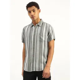 United Colors of Benetton Grey Stripes Shirt-picture-21