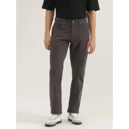 United Colors of Benetton Grey Tapered Fit Solid Jeans-picture-37