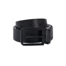 United Colors of Benetton Houten Black Textured Leather Reversible Belt For Men-picture-47