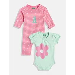 United Colors of Benetton Infant Girls Pack of Sleepsuit & Bodysuit-picture-46