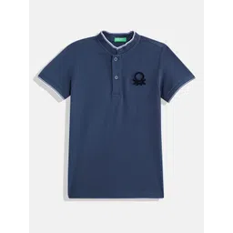 United Colors of Benetton Kids Boys Henley Neck T-Shirt-picture-12