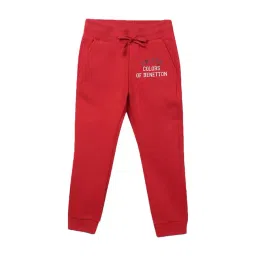 United Colors of Benetton Kids Red Logo Print Joggers-picture-19
