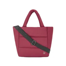 United Colors of Benetton Luna Maroon Quilted Medium Handbag-picture-14