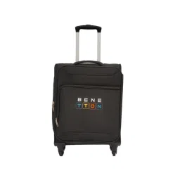 United Colors Of Benetton Macau Black Printed Soft Cabin Trolley Bag - 58 Cms-picture-28