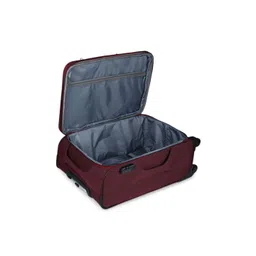 United Colors of Benetton Maroon Medium Trolley Bag image 2