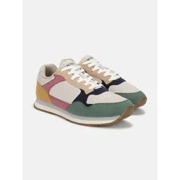 United Colors of Benetton Men Colourblocked PU Sneakers-picture-11