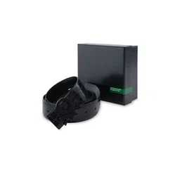 United Colors of Benetton Men Leather Croco Textured Belt-picture-15