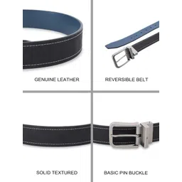 United Colors of Benetton Men Leather Reversible Belt image 5