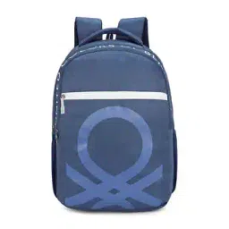 united colors of benetton Men Logo Print Backpack with Adjustable Straps-picture-53