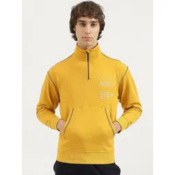 United Colors of Benetton Men Mock Collar Pullover Sweatshirt-picture-41