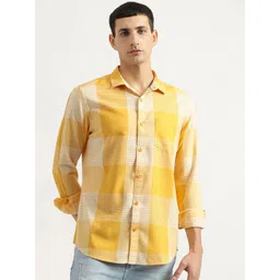 United Colors of Benetton Men Opaque Checked Casual Shirt-picture-24