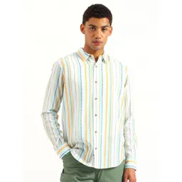 United Colors of Benetton Men Opaque Striped Casual Shirt-picture-26