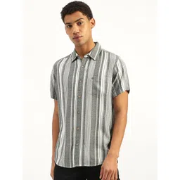 United Colors of Benetton Men Opaque Striped Casual Shirt-picture-25
