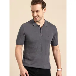 United Colors of Benetton Men Pure Cotton Polo Collar Pullover image 1