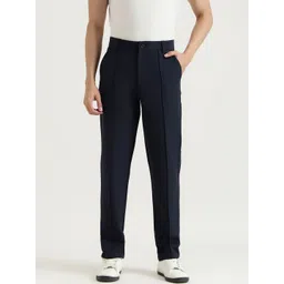 United Colors of Benetton Men Relaxed Fit Pleated Trousers-picture-41