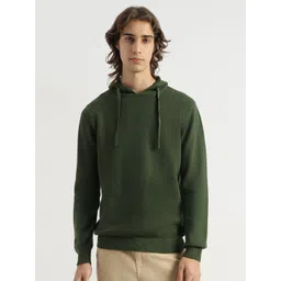 United Colors of Benetton Men Self Design Pure Cotton Hooded Pullover Sweatshirt-picture-43