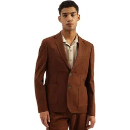 united colors of benetton Men Self Design Single Breasted Casual Blazer-picture-13