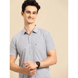United Colors of Benetton Men Slim Fit Striped Pure Cotton Casual Shirt-picture-20