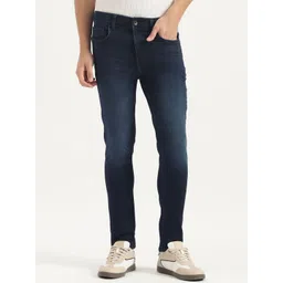 United Colors of Benetton Men Solid Low Crotch Fit Azur Knit Raw Jeans-picture-10