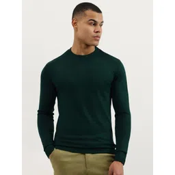 United Colors of Benetton Men Solid Round Neck Pullover Sweaters-picture-38