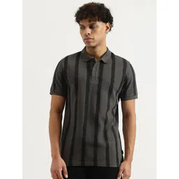 United Colors of Benetton Men Striped Polo Collar Pure Cotton T-shirt-picture-27