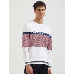 United Colors of Benetton Men Striped Pullover-picture-39