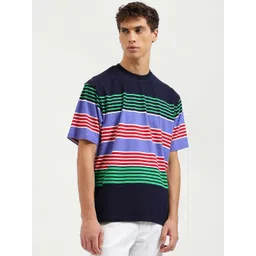 United Colors of Benetton Men Striped Pure Cotton Pockets Boxy T-shirt-picture-44